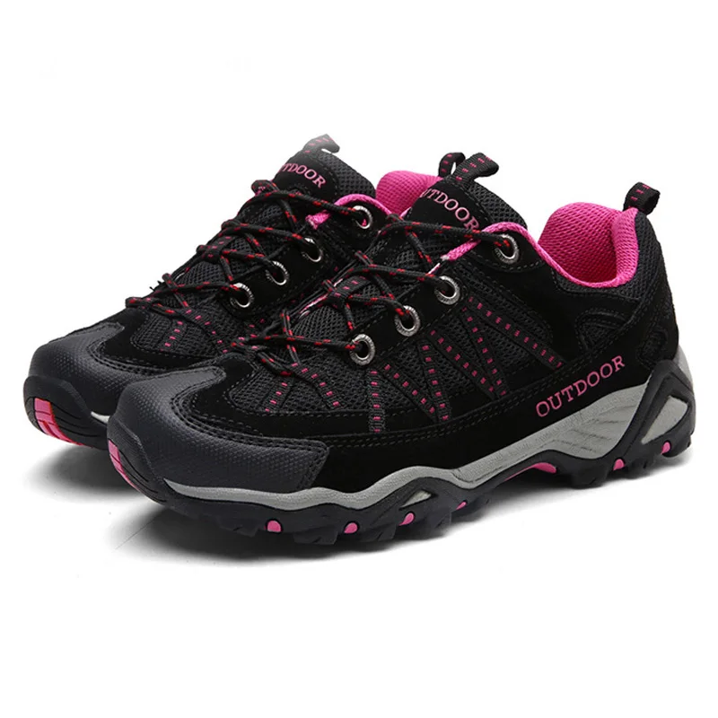 Ceny Wysokiej jakości męskie górskie buty górskie kobieta buty trekkingowe prawdziwej skóry wspinaczka sport Sneakers Zapatillas Outdoor Hombre