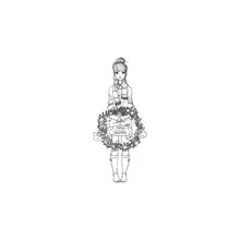 Девочка чистый штамп для скрапбукинга для Скрапбукинг прозрачный силиконовый прорезиненный DIY Фото декоративные украшения b221