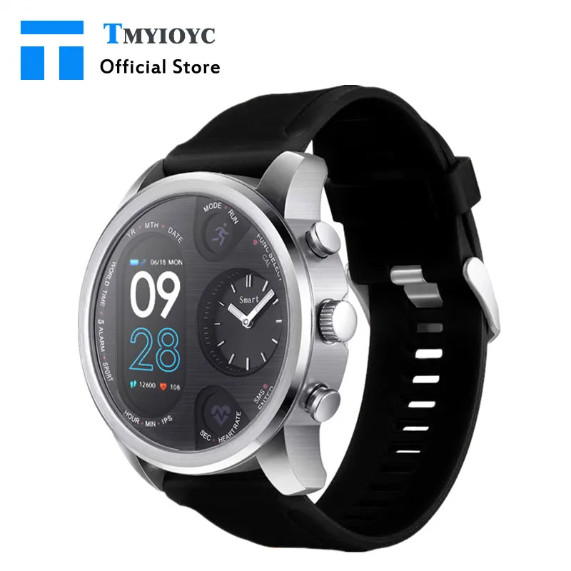 

GPS T3 Dual Display Smart Watch For Men IP68 Waterproof Fitness Bracelet Standby Business Blood Oxygen Pressure Smart watch men