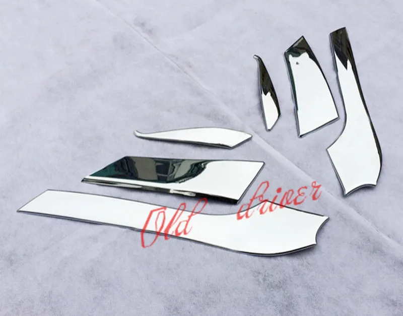 

Chrome front head light eyelid cover trim 6pcs For Toyota Prado FJ150 2010-2013