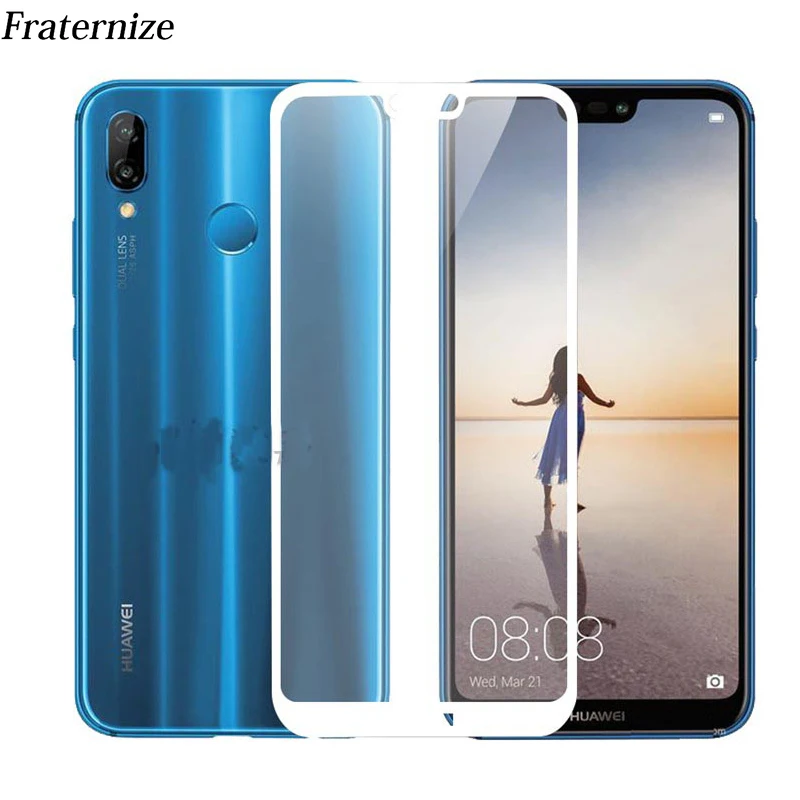 Полное покрытие экрана Защитная пленка из закаленного стекла для Huawei P20 Lite Pro Nova 3E