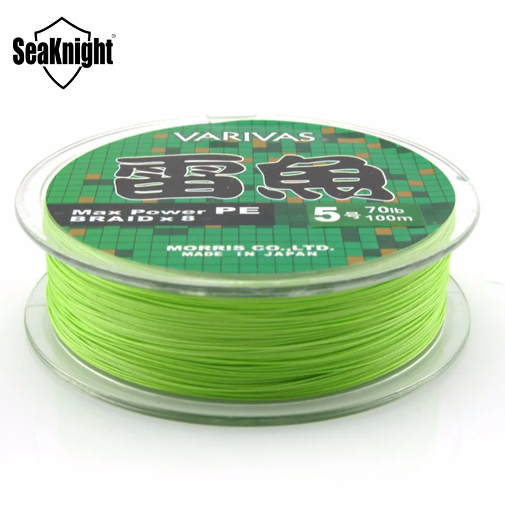 SeaKnight 8 нить супер сильным 100 м Рыбалка Line 8 ткет Япония Multifilament PE плетеный Канат 20LB-110LB морской Рыбалка линии