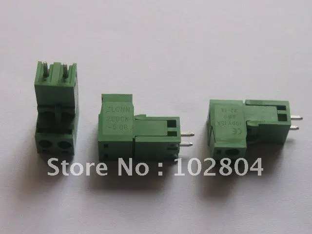 

L Type Green 2way/pin 5.08mm Screw Terminal Block Connector 200 Pcs Per Lot HOT Sale HIGN Quality