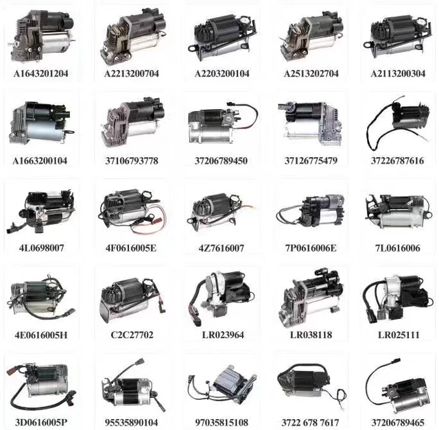 any models brand new made in china air suspension pumps air compressor air pump fit to mercedes/audi/BMW /land- rover 1