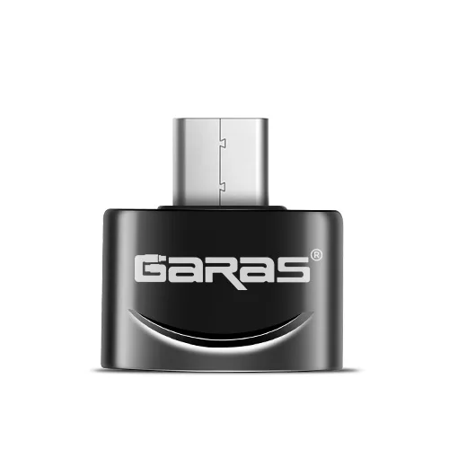 GARAS Micro USB OTG/Micro USB на USB накопитель микро конвертер адаптер для samsung/Xiaomi Micro USB адаптер для Android мобильного телефона - Цвет: Черный