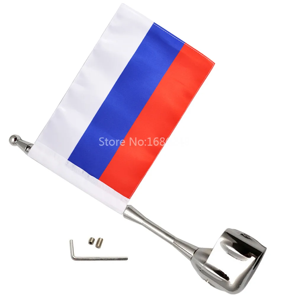 02# JenNiFer Motorcycle Hot Luggage Rack Vertical Flag Pole For Honda GoldWing GL1800 01-11