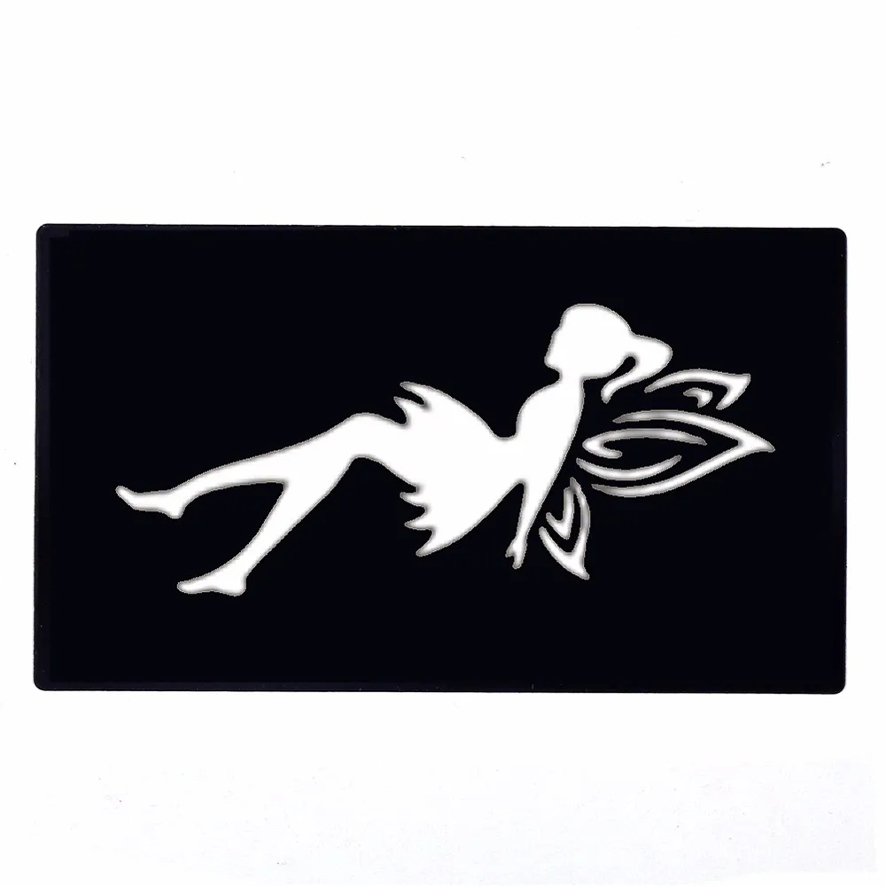 1pc Fairy Butterfly Henna Tattoo Stencil Woman Chest Body Art Small Henna Indian Waterproof Tattoo Sticker Stencil New Style G24