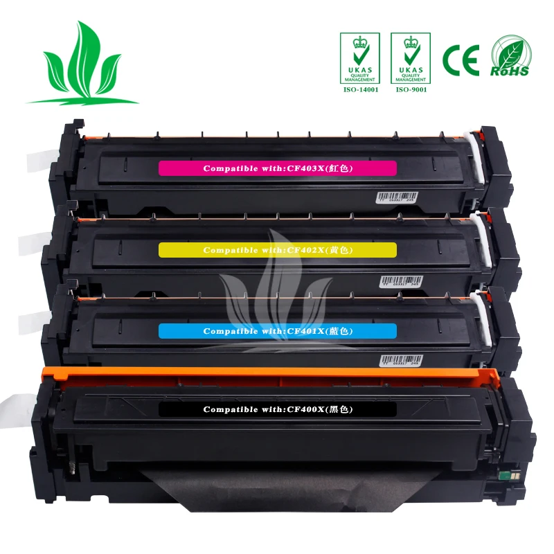 CF400X 400x CF401X CF402X CF403X тонер-картридж совместимый для hp color LaserJet Pro M252dw/M252n MFP M277DW лазерный принтер