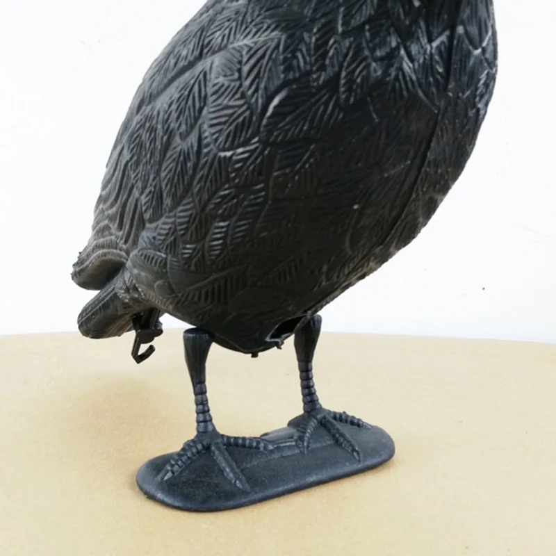 Черная практичная пластиковая ворона-приманка, Охотничья черная садовая во дворе, отпугивающая птиц, отпугивающая скарер, толстая ворона, Галка, Охотничья приманка для стрельбы