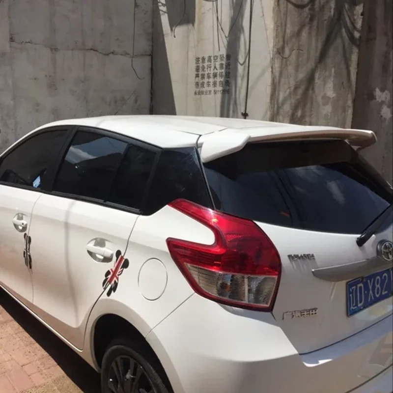 Для 2014 2016 Toyota Yaris спойлер высокого качества ABS Материал заднее крыло автомобиля