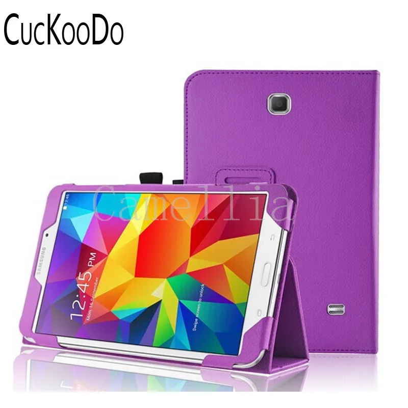 US $579.00 CucKooDo 200pcslot Slim Flip Stand Leather Cover Case With Auto SleepWake For Samsung Galaxy Tab4 70 T230 T231 T235