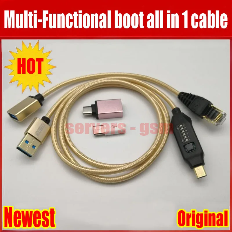 Новейший UMF все в одном кабель запуска(легко переключение) Micro USB RJ45 все в одном многофункциональный кабель запуска кабель edl