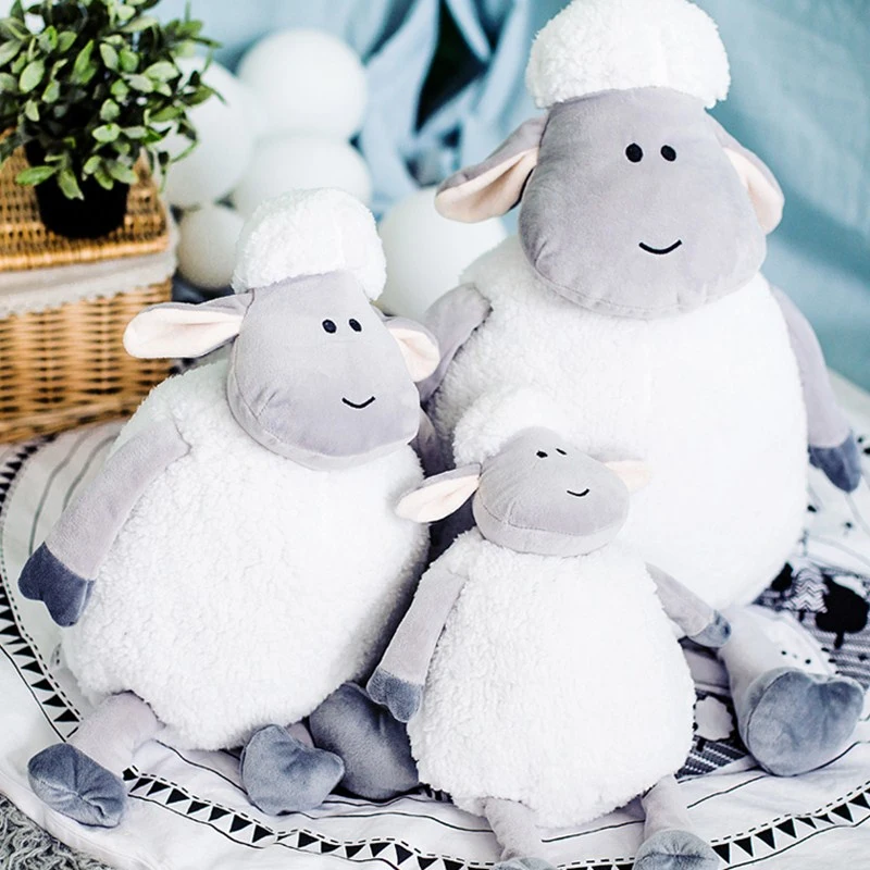 1 шт. милые овцы куклы детские мягкие плюшевые игрушки для детей подушку Коврики овец Мягкие и плюшевые животных дети игрушки best подарок