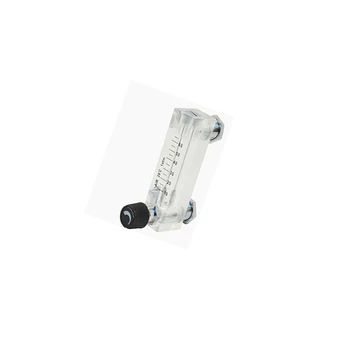 

10-70L/min 1/4" BSP Female Thread PMMA Panel Type Gas Float Flowmeter Air Flow Meter Rotameter With Control Valve