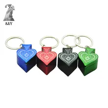 SY металлическая труба из алюминиевого сплава Мини Складная курительная трубка травяная табачная трубка с цепочкой для ключей курительная трубка аксессуары