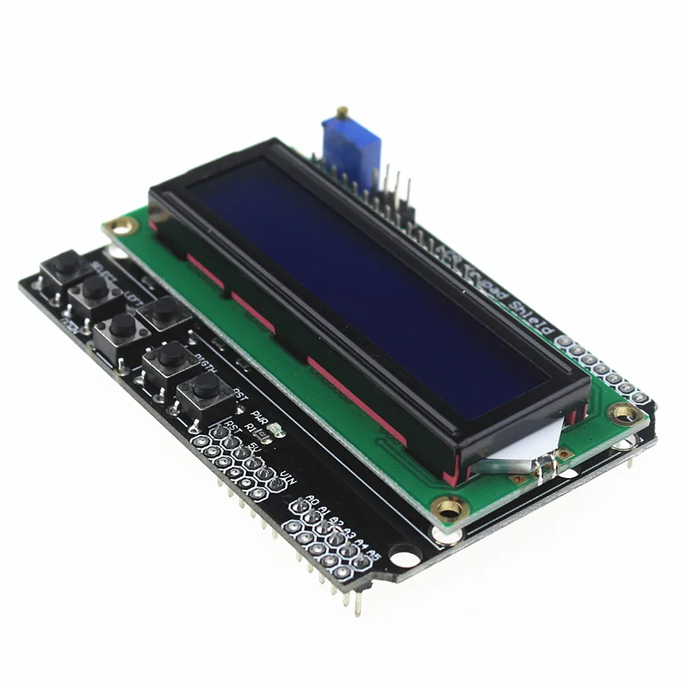 

LCD Keypad Shield LCD1602 LCD 1602 Module Display ATMEGA328 ATMEGA2560 Raspberry Pi UNO Blue Screen