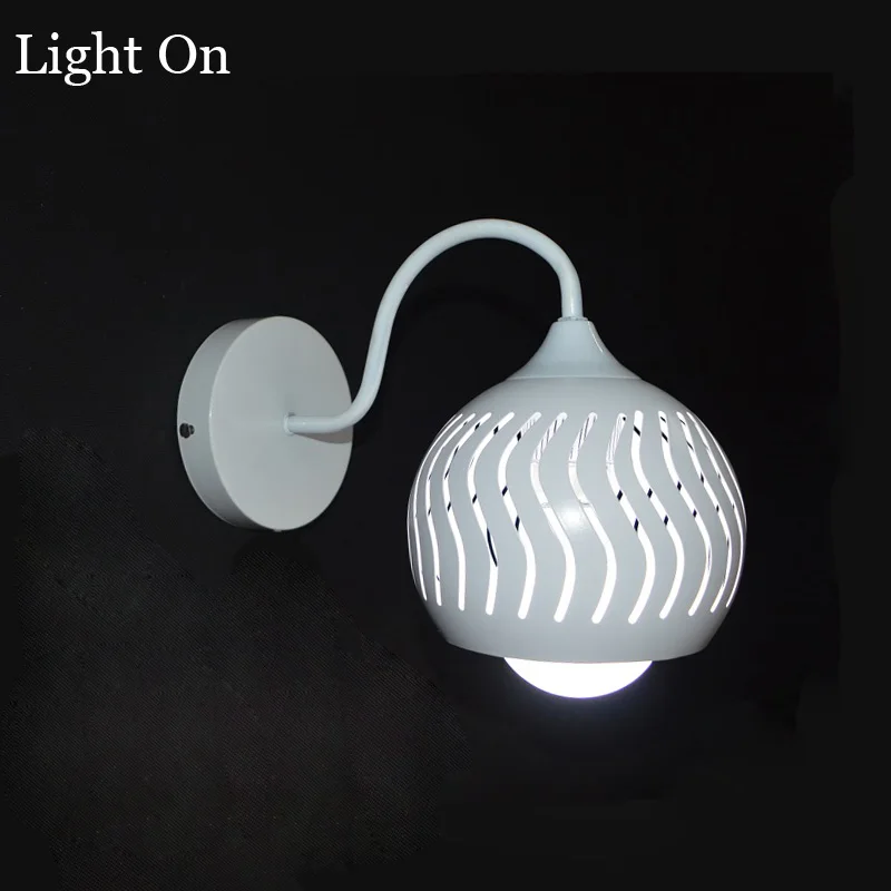 wall lamp light on