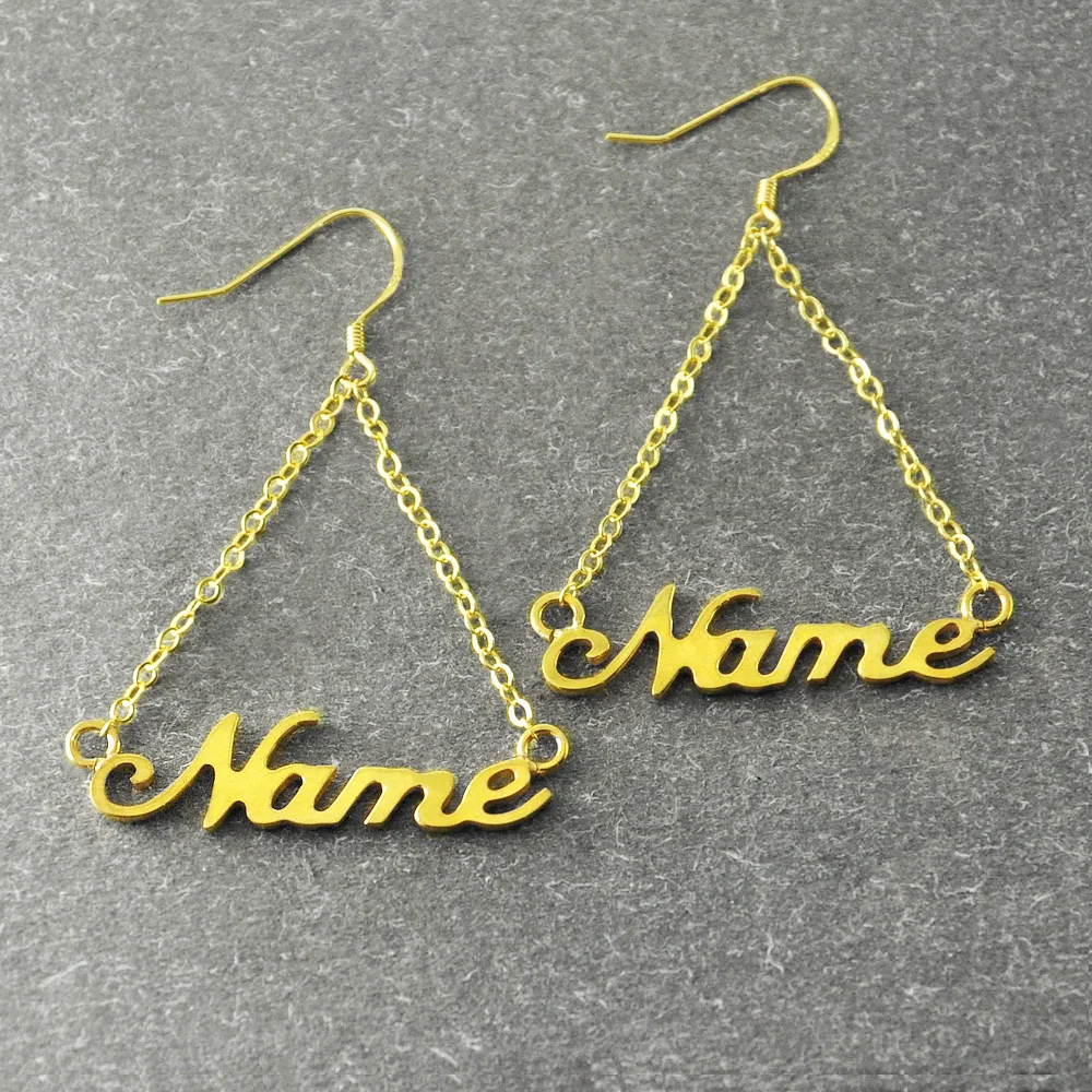 

Custom Name Earring,Earring in Handmade,Personalized Wedding Earring, Alison font,Unique Name Earring