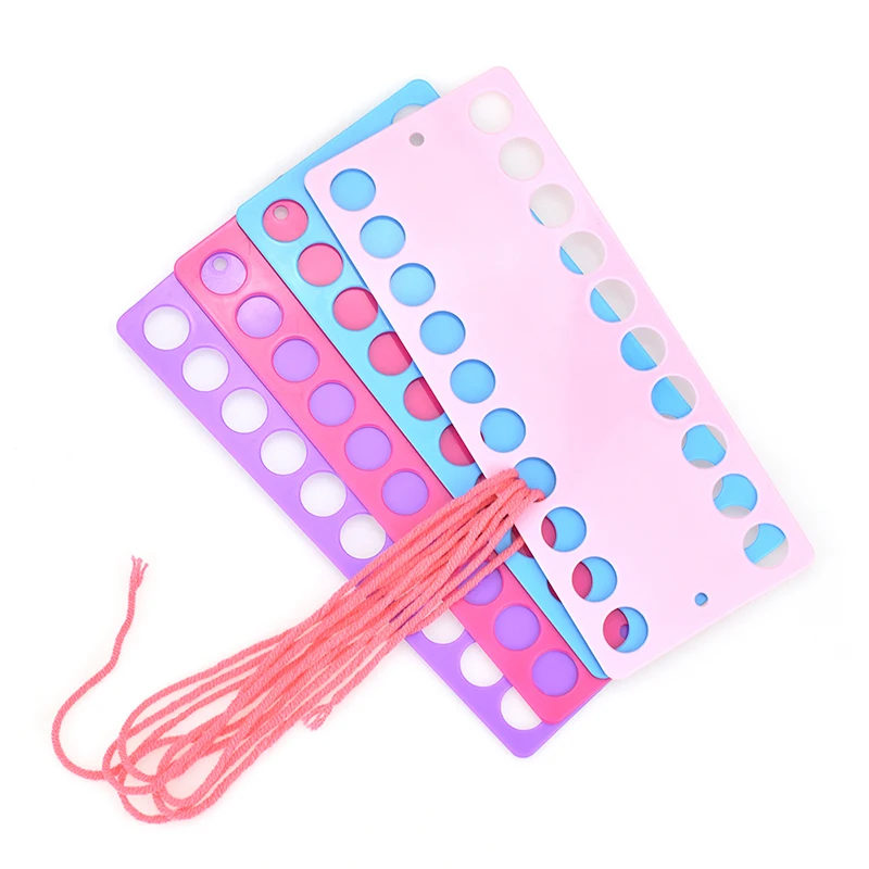 

Bulk 4pcs/lot Random Colors Cross Stitch Row Line Tool Organizer 20 Positions Thread Embroidery Women Sewing Tools Accessories