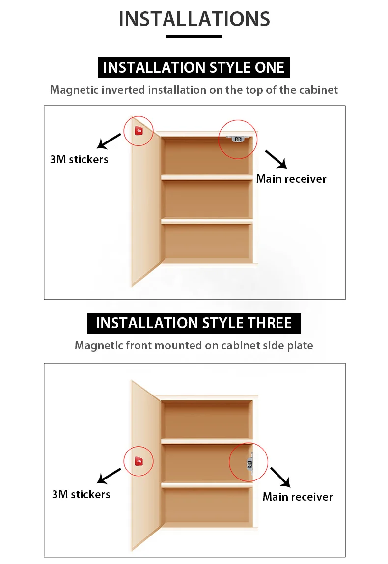 liga de alumínio, invisível, para cozinha, trava magnético