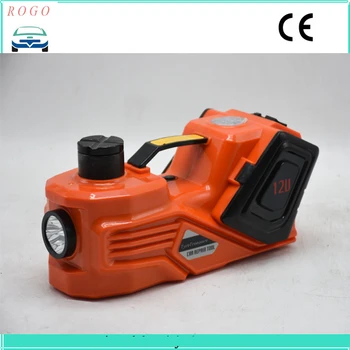 

orange color multifunctions auto electric lifting tyre jack with big led light for suv lift