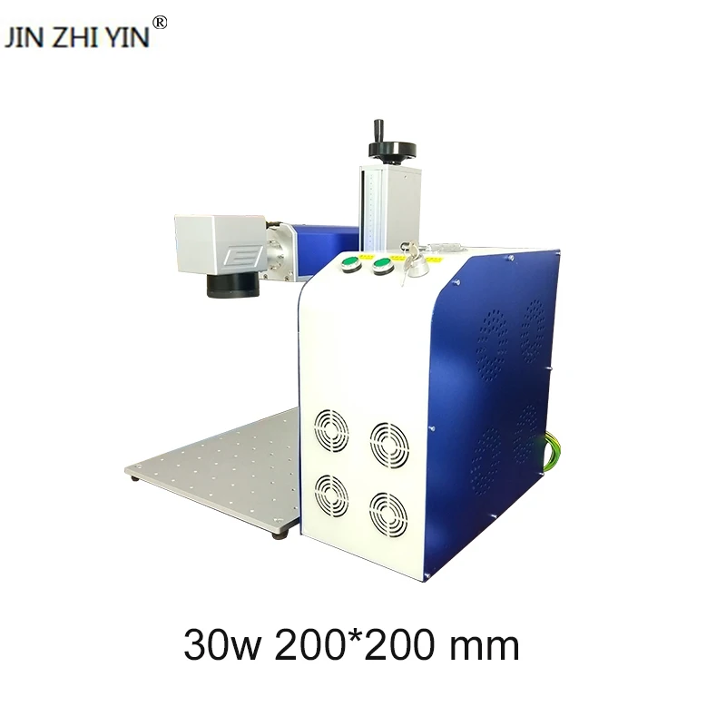 

JIN ZHI YIN Fiber 30W Raycus fiber laser marking machine laser marking machine marking metal laser engraving machine diy cnc
