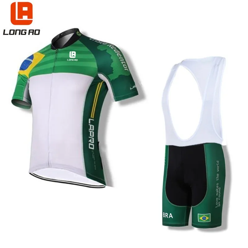 Длинная спортивная одежда AO, комплекты для велоспорта в бразильском стиле, короткие рукава, Майки для велоспорта, дышащие майки для велосипедистов, быстросохнущая одежда для велоспорта