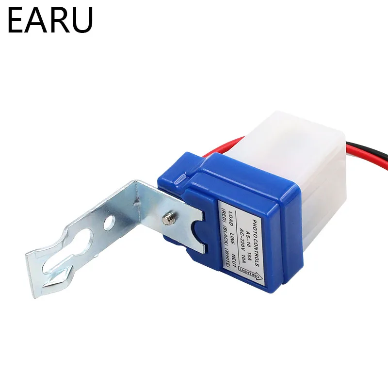 rubber switch cap Automatic On Off Photocell Street Lamp Light Switch Controller DC AC 220V 50-60Hz 10A Photo Control Photoswitch Sensor Switch light switch brass