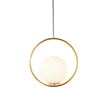 

Nordic Pendant Lights Reading Room Bedside Living Room Pendant Glass Ball Simple Creative Dinding Bedroom Kitchen Hanging Lamps