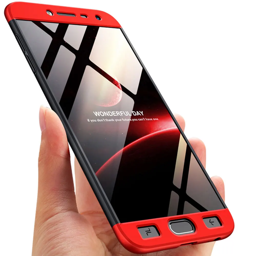 

IDOOLS Case for Samsung galaxy J4 Plus 2018 Cover 3 in 1 PC Full Protection Matte Phone Bags Cases for Samsung J4 Prime Shell