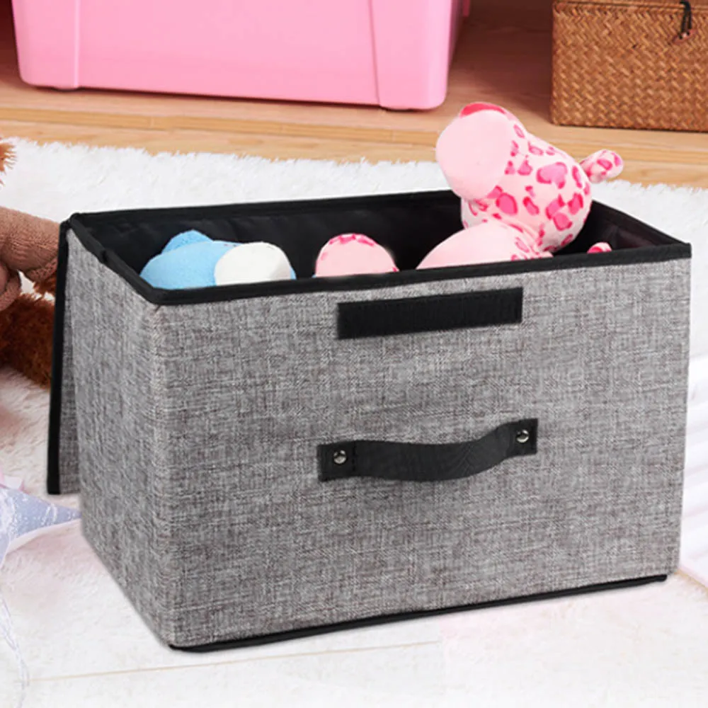 

Nonwoven Storage Box Foldable Underwear Bra Socks Container Drawer Organizer Sundries Clothes Home Storage Quilt Saver