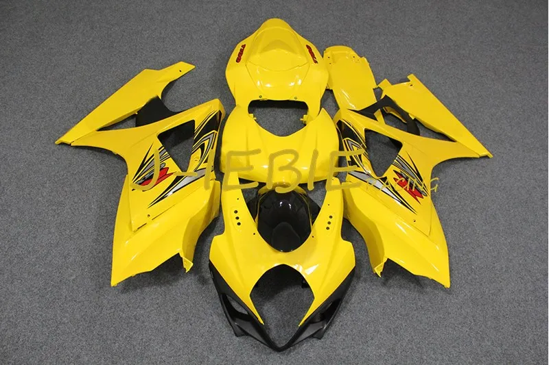 

Yellow Injection Fairing Body Work Frame Kit for SUZUKI GSXR 1000 GSXR1000 K7 2007 2008