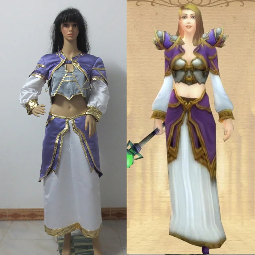 Аниме игра WOW Jaina Proudmoore Косплей Костюм