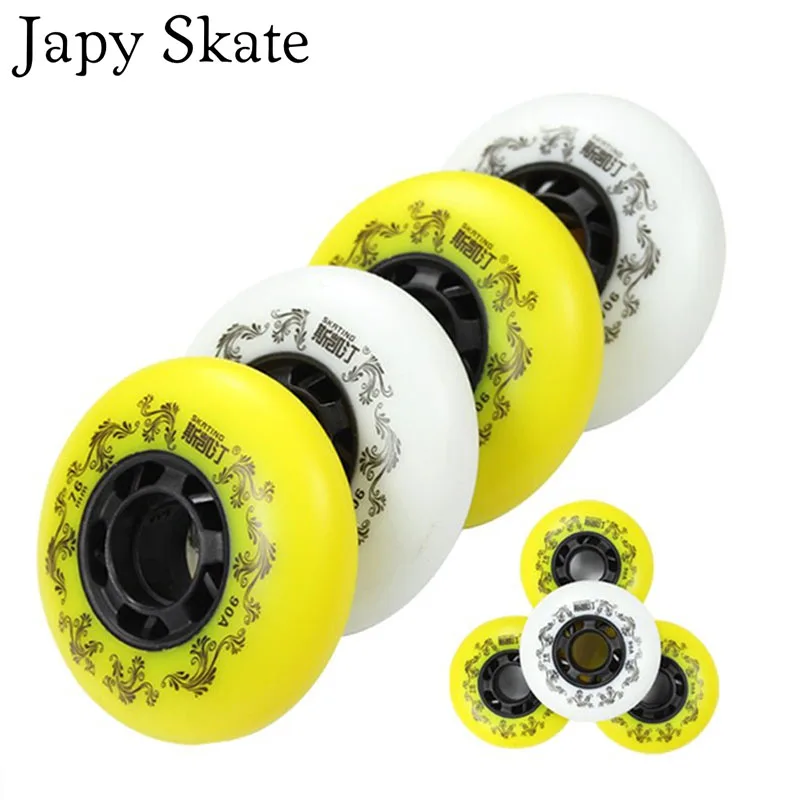 

Japy Skate 90A Inline Skates Wheels Slalom Braking Roller Skate Wheels For Street Sliding Free Skating Patins Shoes Wheel