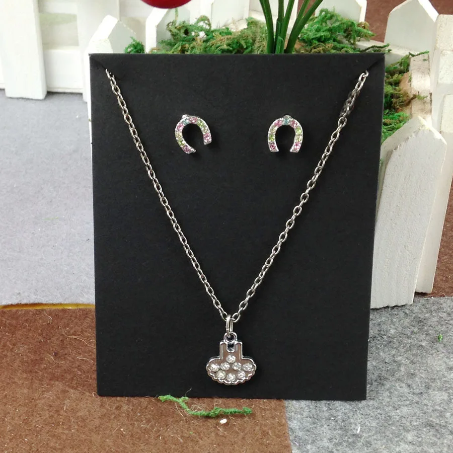 Aliexpress.com : Buy Wholesale Jewelry Set Display Card Pendant Card Necklace Card Blank BLACK ...