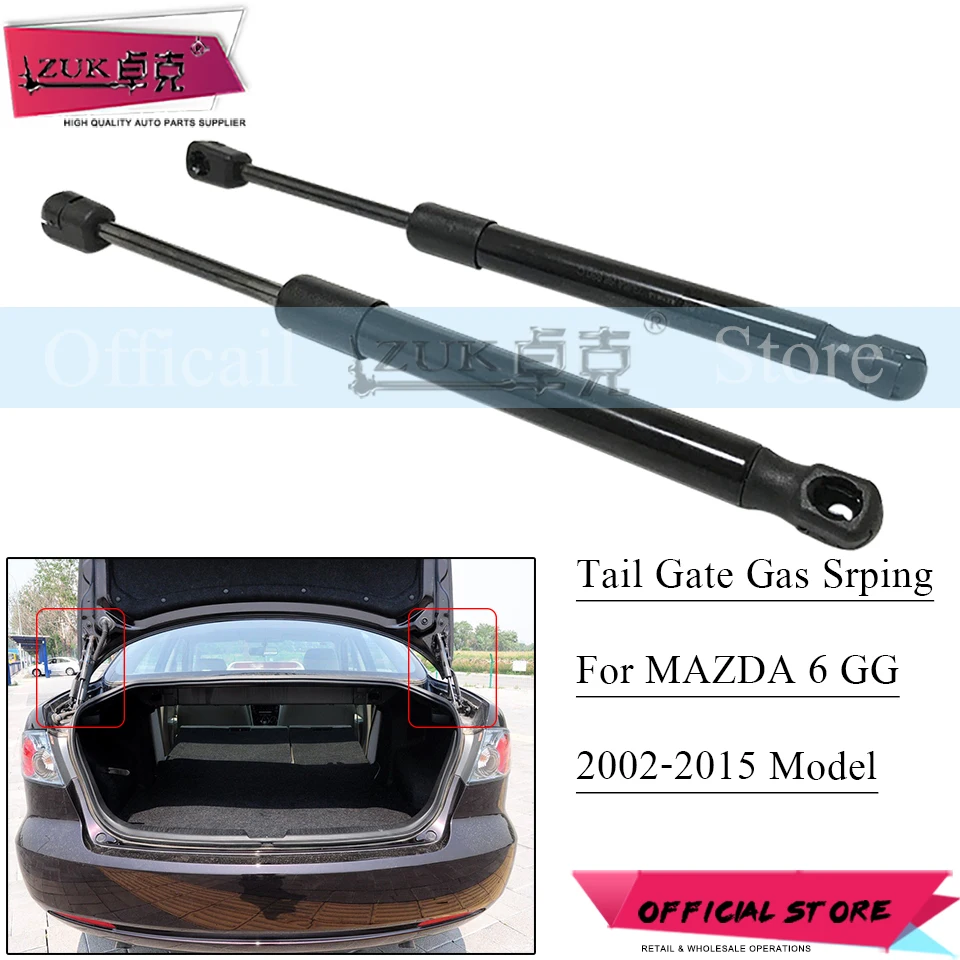 

ZUK Tail Gate Gas Spring Trunk Stay Supportor For MAZDA 6 GG SEDAN FASTBACK 2002 2003 2004 2005 2006 2007 2008 Left=Right