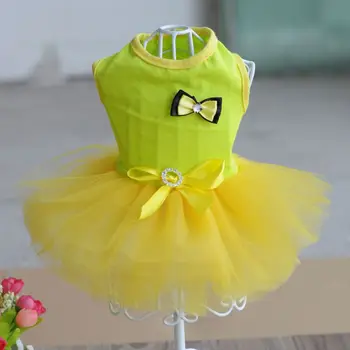 

Summer Dog Mesh Dress Clothes Small Dog Wedding Dress Pet Costumes Tutu Dress For Dogs NEW