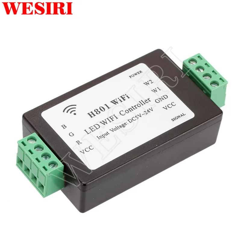 H801 WiFi DC5-24V RGBW LED WIFI контроллер для светодиодные полосы света лампы | Лампы и