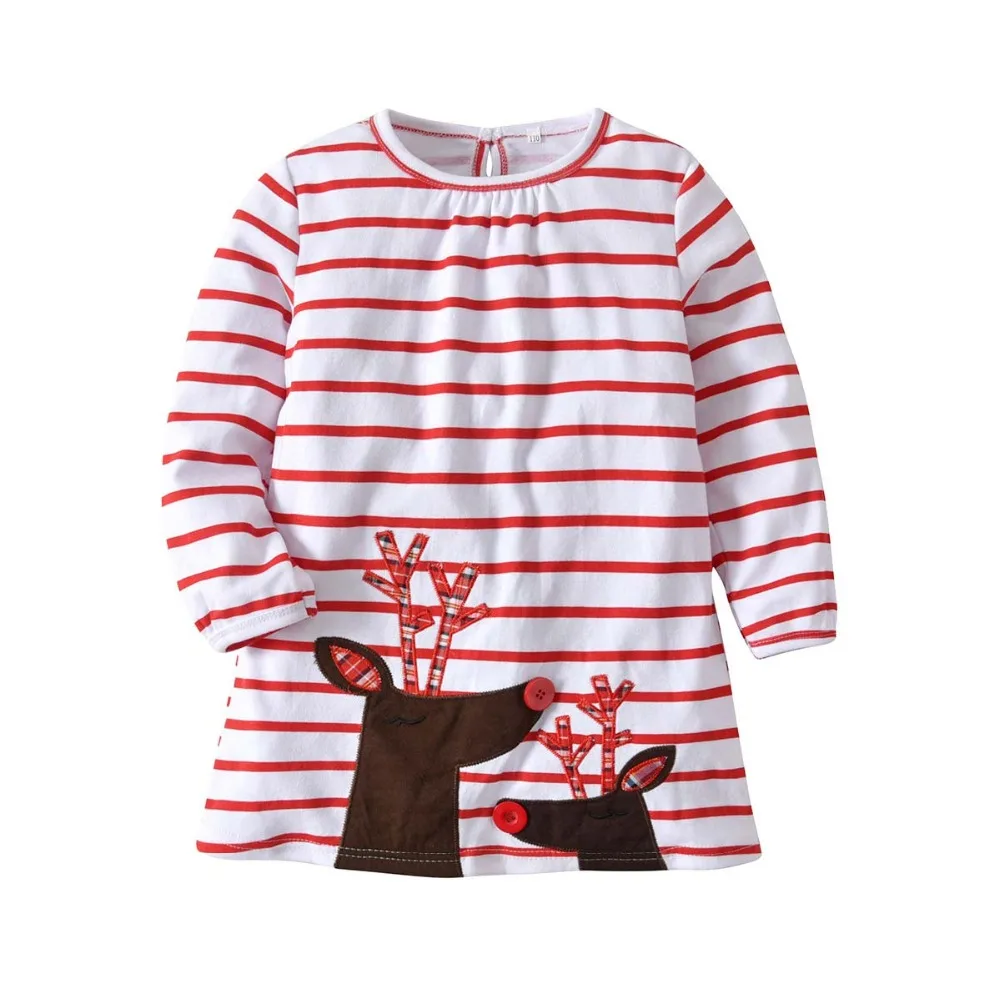 Baby-Girls-Merry-Christmas-Dress-Kids-Cotton-Long-Sleeve-Santa-Striped-Princess-Dresses-Toddler-Girl-Appliques-Vestido-Clothes