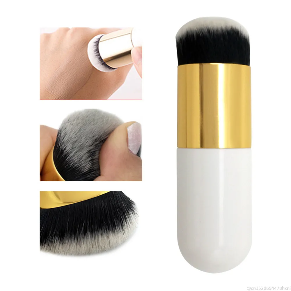 

LANGMANNI Portable 1PCS Round Head Makeup Brushes Foundation Concealer Blush Powder Make Up Brushes Brochas Maquillaje