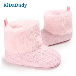 Kidadndy Новое поступление согревающие детские сапоги для малышей детская обувь с мягкой подошвой красивые детские противоскользящая обувь
