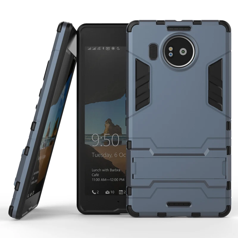 For Nokia Lumia 950 XL Case Hot 5.7 inch Stand Plastic Kickstand Back Cover Cases for Microsoft Lumia 950 XL Phone Bags Celular
