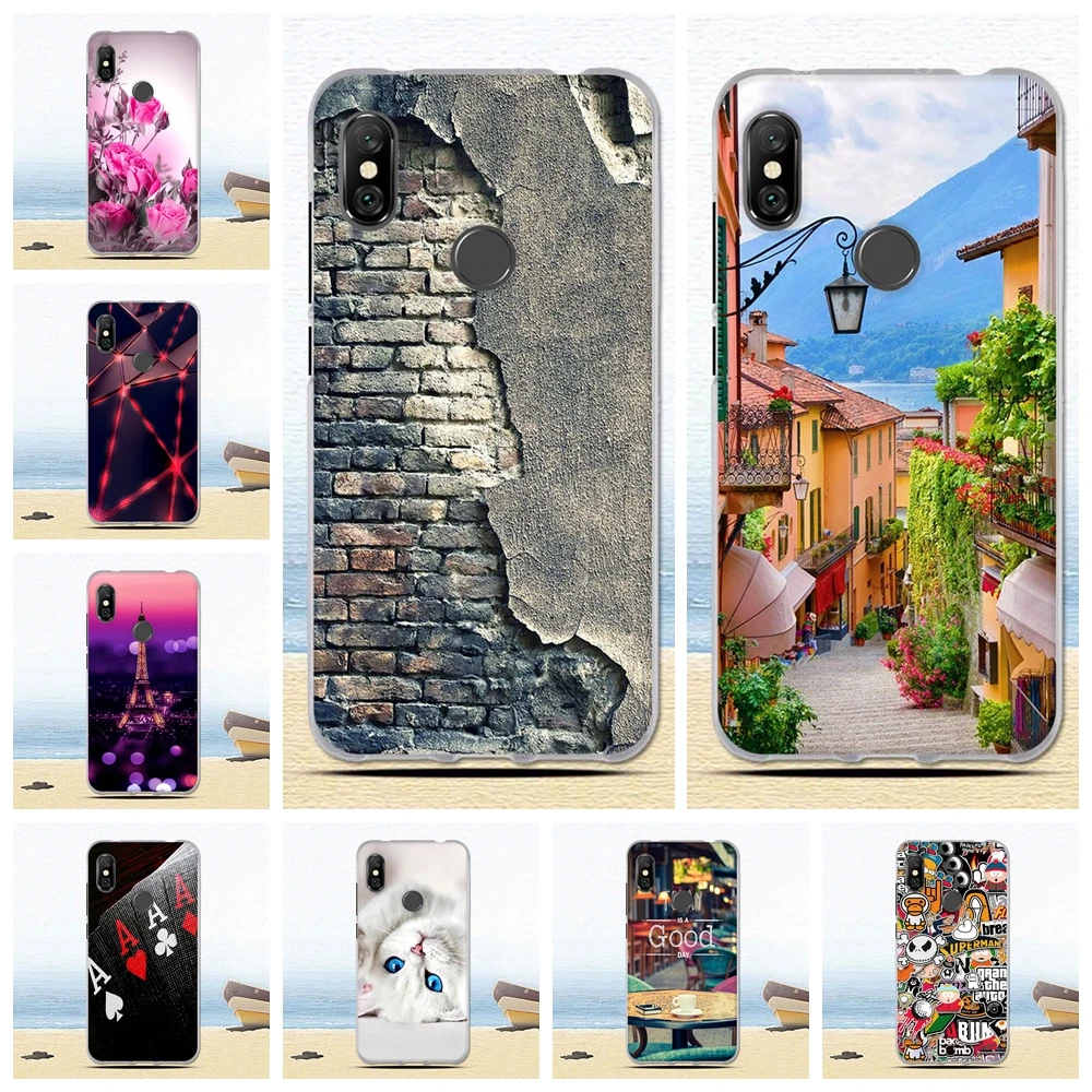 Case For Xiaomi Redmi Note 6 Pro Case 6.26'' Soft TPU Silicone Back Phone Cover For Xiaomi Redmi Note 6 Pro Phone Case Shell Bag