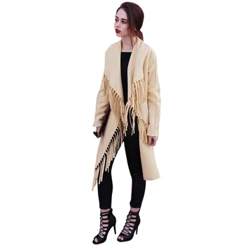 

2018 Chic Winter Outfit women's Asymmetric Length Casual Dust Coat