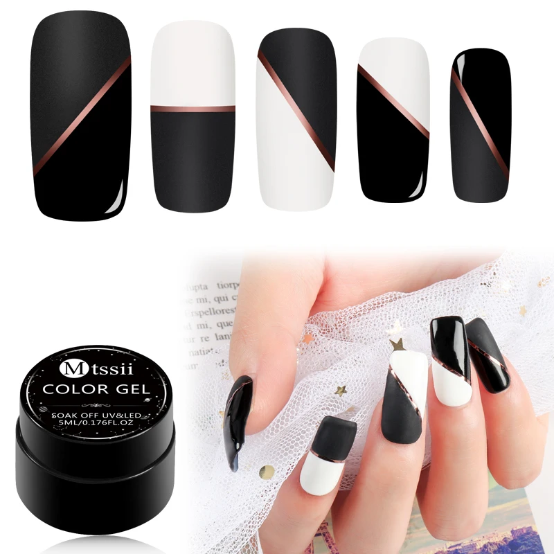 Mtssii Matte Top Coat Nail Art UV Gel Manicure Easy Cleaning Gel Varnish Lacquer Healthy Non Toxic Acrylic Glue Nail Design