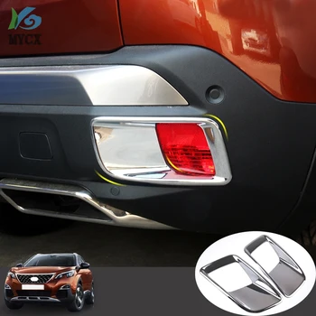 

For Peugeot 3008 GT 2nd 2017-2018 Car Rear Fog Lights Covers Stickers Protector Exterior Decoration Auto Styling Accessories