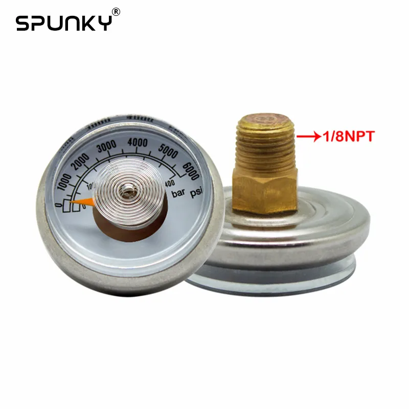 2pcs/lot Paintball Pressure Gauge 6000psi or 400Barin Paintball