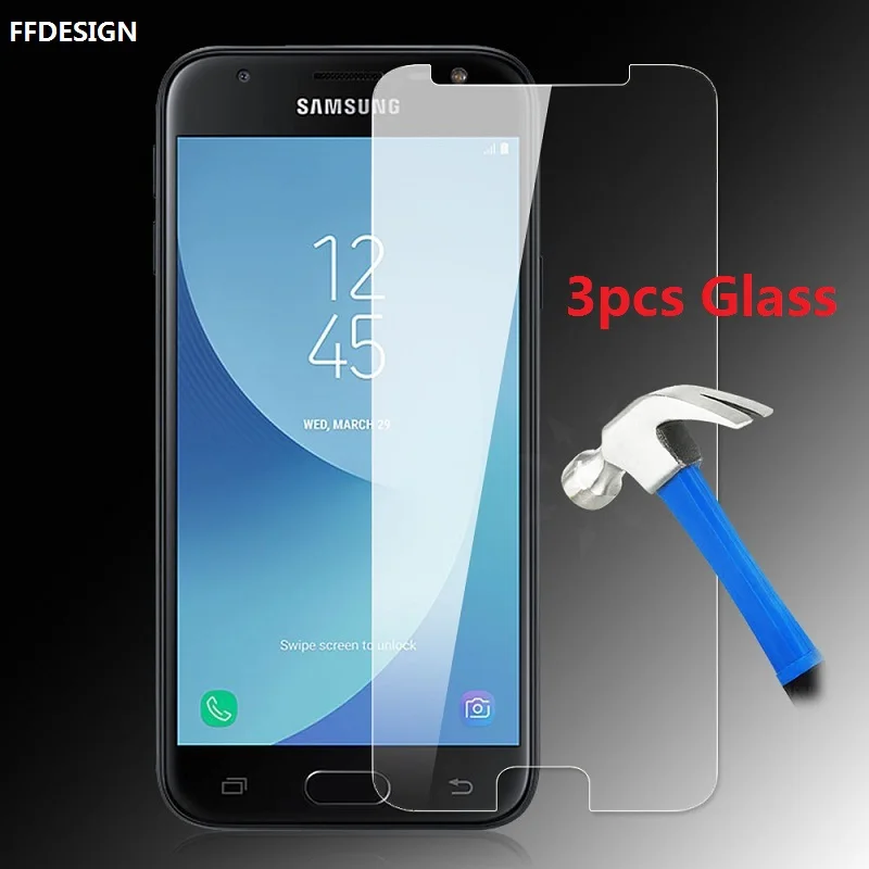 3 шт закаленное стекло для Samsung Galaxy J3 Защитная стеклянная пленка для Samsung Galaxy J3 стекло защитная пленка