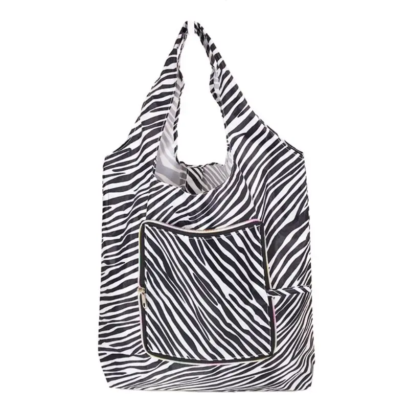 Складная Удобная хозяйственная сумка с принтом, многоразовая сумка, сумка для хранения, сумка-Органайзер - Цвет: 16