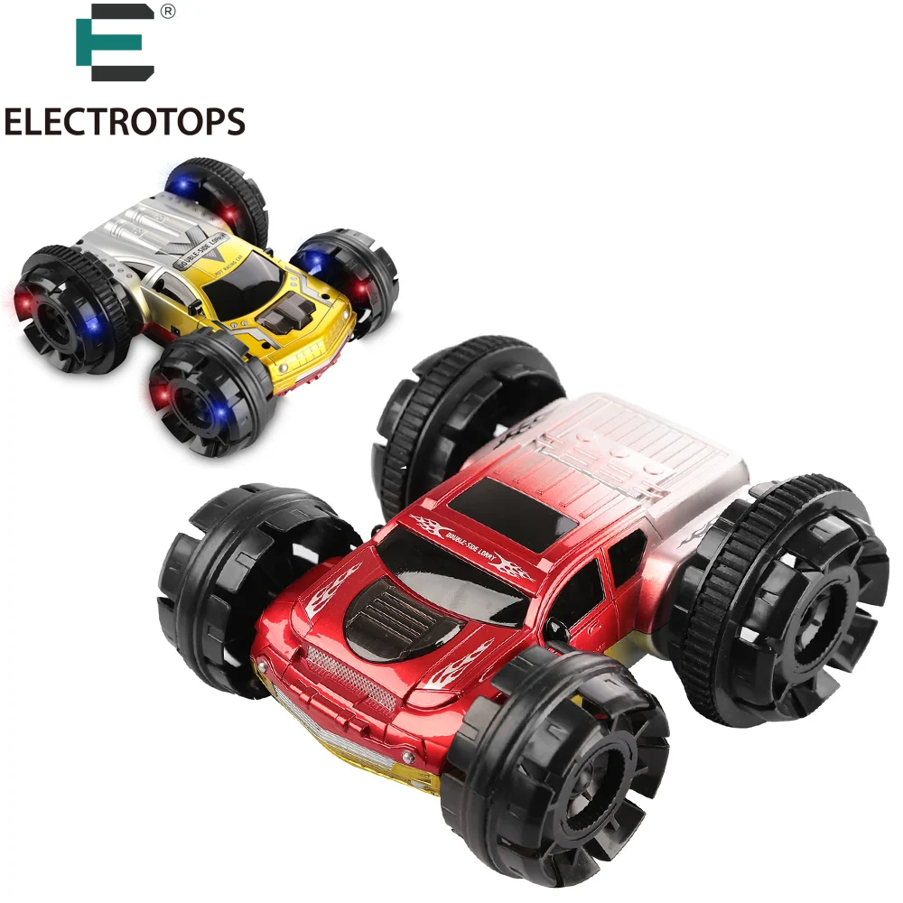 ET RC Car Double Sided Remote Control Car 6CH 360 Degree colorful light